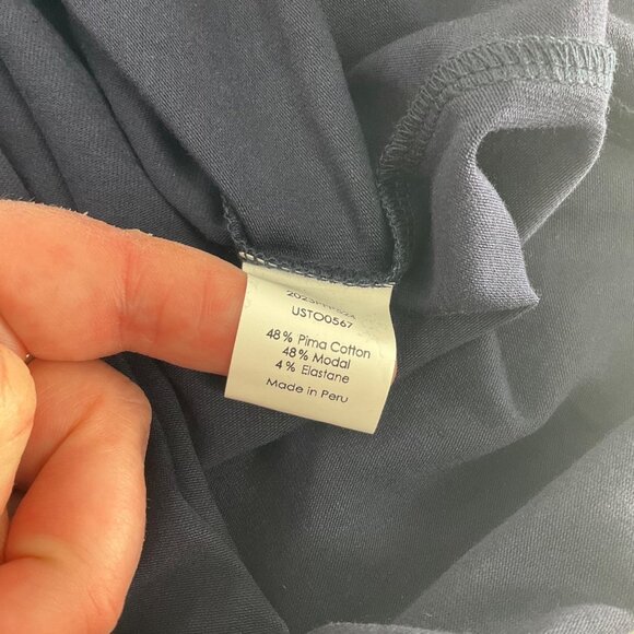 NWT Universal Standard Womens Navy Blue Tee 3XL Pima Cotton Modal Relaxed Fit - Picture 6 of 10